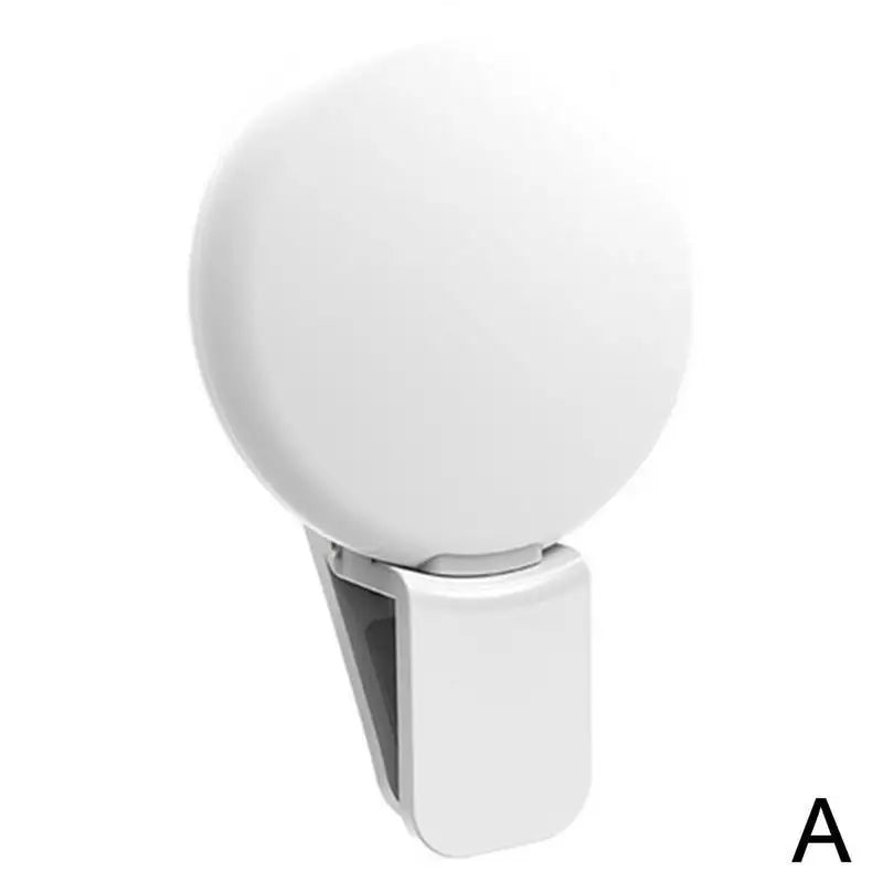 Mobile Phone LED Selfie Ring Light Portable Mini Durable Practical Three Stop Dimming Circle Photography Clip Fill Light