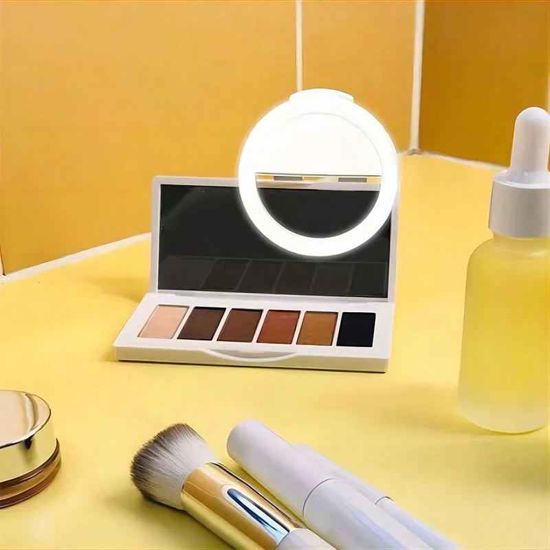 Rechargeable LED Selfie Ring Light – Portable Makeup Lighting Lamp for Mobile Phones, Photography, and Night Selfies