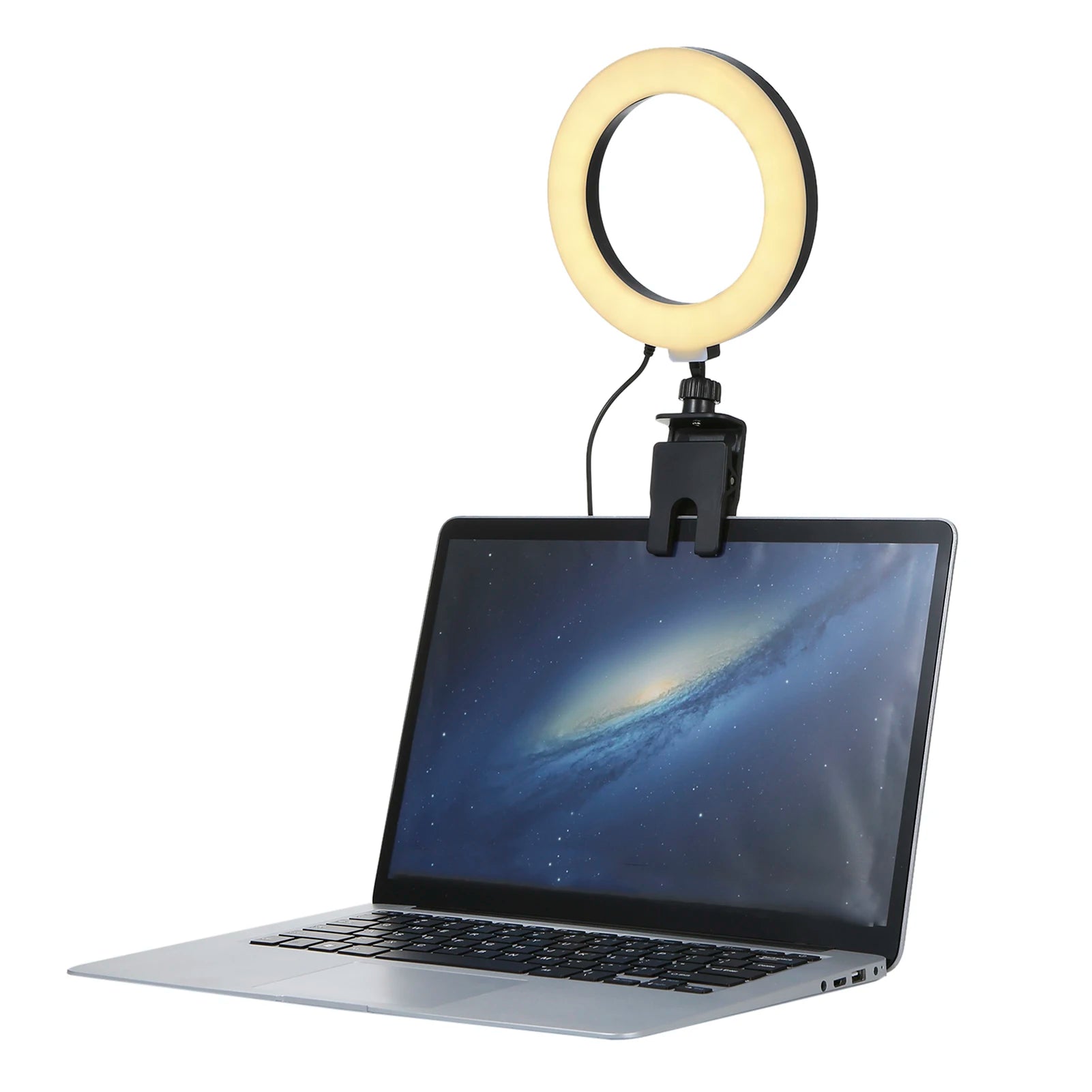 6" Dimmable Ring Light with Clip for Laptop & Computer – USB Video Conference Light for Zoom Meetings, Makeup, Selfie, TikTok, and Live Streaming