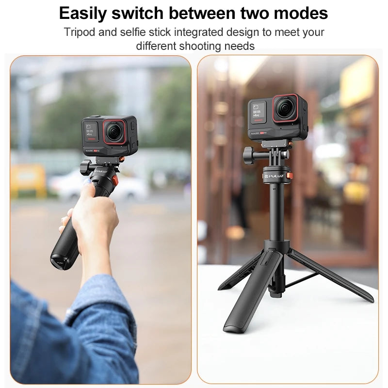 Mini Magnetic Quick Release Selfie Stick Tripod – Compatible with GoPro HERO 13/12/11/10/9, Insta360 X4/X3, and DJI Osmo Action 5 Pro