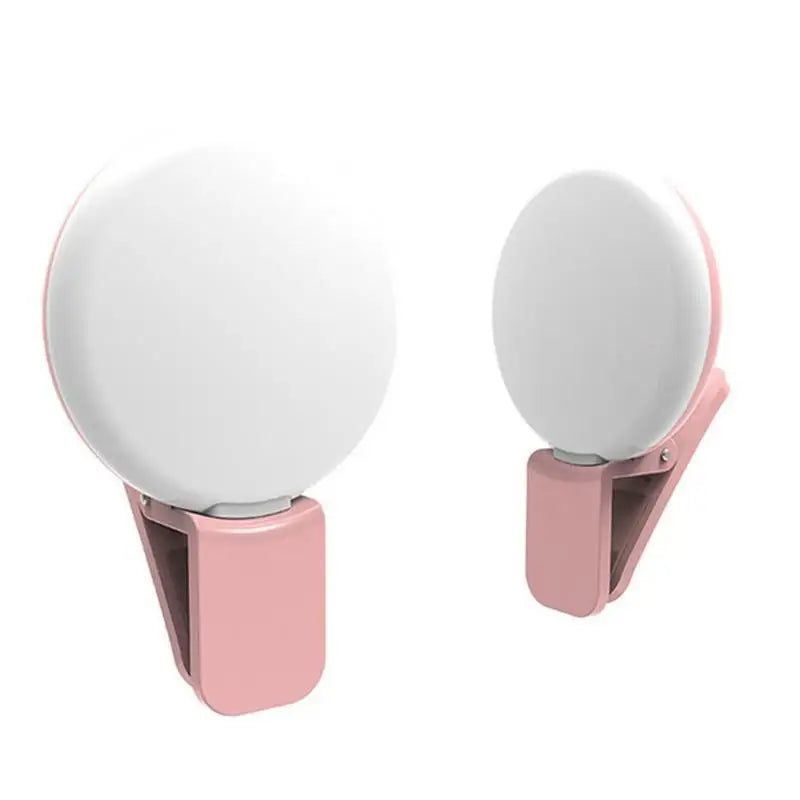 Mobile Phone LED Selfie Ring Light Portable Mini Durable Practical Three Stop Dimming Circle Photography Clip Fill Light