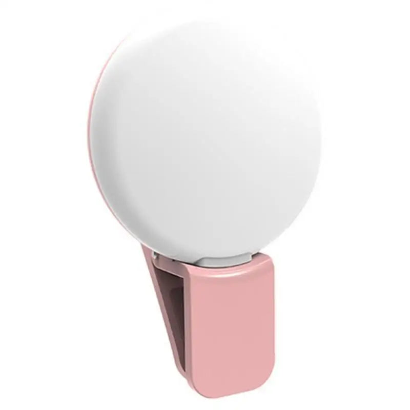 Mobile Phone LED Selfie Ring Light Portable Mini Durable Practical Three Stop Dimming Circle Photography Clip Fill Light