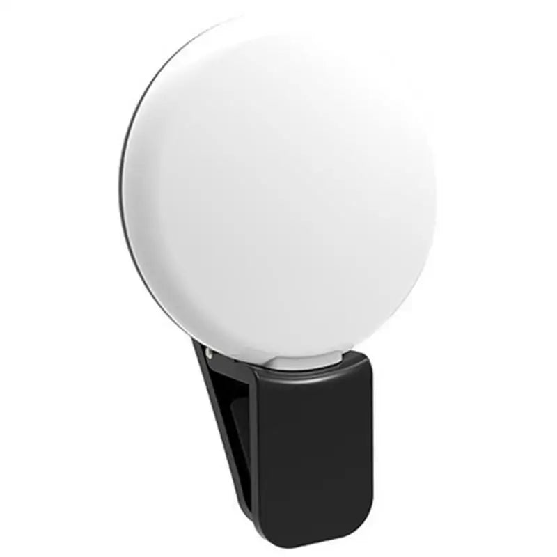 Mobile Phone LED Selfie Ring Light Portable Mini Durable Practical Three Stop Dimming Circle Photography Clip Fill Light