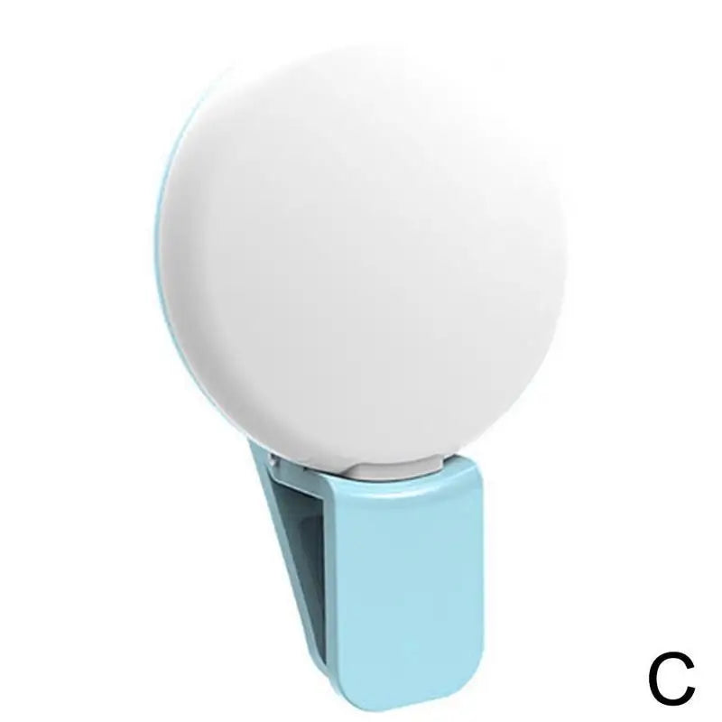 Mobile Phone LED Selfie Ring Light Portable Mini Durable Practical Three Stop Dimming Circle Photography Clip Fill Light