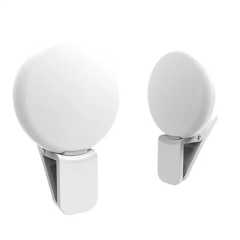 Mobile Phone LED Selfie Ring Light Portable Mini Durable Practical Three Stop Dimming Circle Photography Clip Fill Light