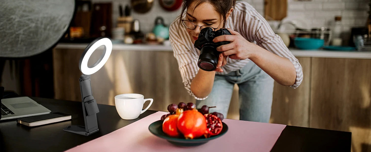5 Inch LED Ring light Photography Lighting Phone Ringlight With Stand USB Round Fill Lamp for Youtube TikTork Video Live
